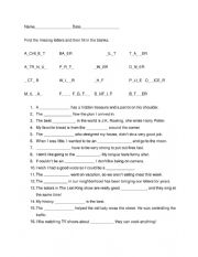 English Worksheet: Spelling JOBS