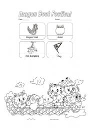 English Worksheet: dragon boat festival