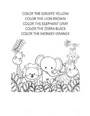 COLOR THE ANIMALS