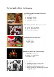 English Worksheet: Hungarian Christmas test