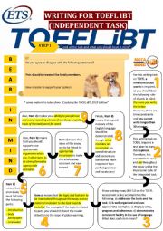 English Worksheet: WRITING FOR TOEFL iBT: INDEPENDENT WRITING TASK [methodology]