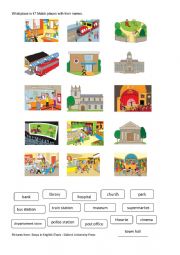 English Worksheet: Places in town - Oxford University Press