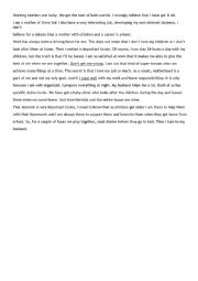 English Worksheet: End of Term 1 Test for 9th form (Text + Comprehension questions + Writing)