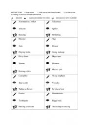 English Worksheet: Drawing, speaking and showing charades #2