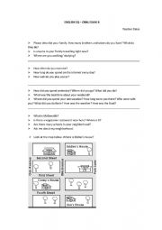 English Worksheet: Oral Exam