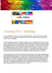Pride Month Reading activity