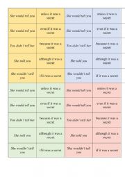 Linking words (matching)