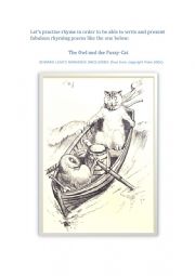 English Worksheet:  Rhyme practice - reading & writing poetry
