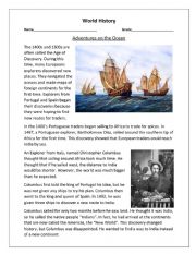 World History - Adventures on The Ocean