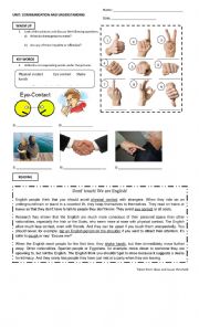 English Worksheet: Cultural diference