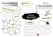 English Worksheet: Vision Board