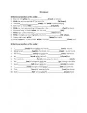 English Worksheet: Worksheet When/While  2