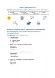 English Worksheet: Weather