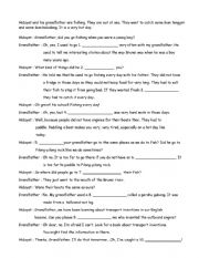 English Worksheet: Dialogue Revision