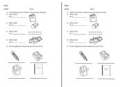 English Worksheet: SCHOOL OBJECTS