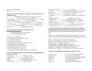 English Worksheet: Pre-Intermediate final test