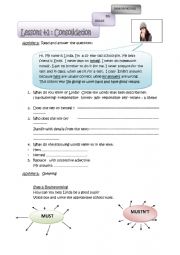 English Worksheet: SCHOOL RULES