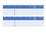 Verbs table