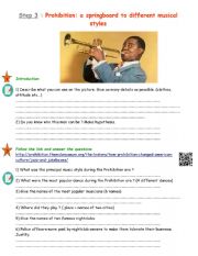 English Worksheet: Soul, jazz and Louis Armstrong