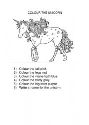 colour the unicorn