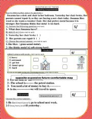 general test based on family and friends book 4 units  5   6    7