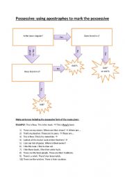 English Worksheet: Possessive apostrophe