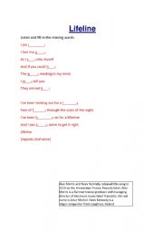 English Worksheet: Lifeline