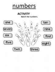 NUMBERS ACTIVITY (1-10)