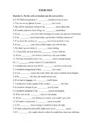 English Worksheet: 1 conditional excercises