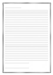 Pen pal letter template