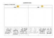 English Worksheet: Classroom Rules