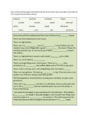 English Worksheet: home