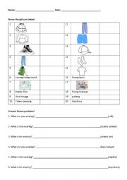 English Worksheet: Grammar and Vocabulary Basic
