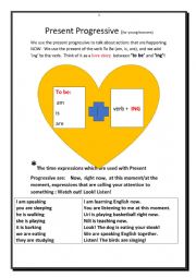 English Worksheet: Present Progressive for young learners