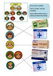 English Worksheet: Traveling (dates + time)