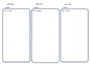 English worksheet: template model for new users 3 in 1