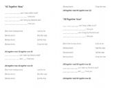 English Worksheet: ALL TOGETHER NOW