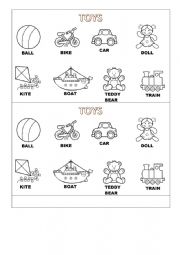 English Worksheet: Toys