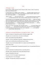 English Worksheet: test