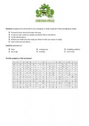English worksheet: Corona Virus