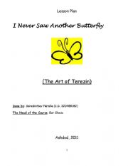 English Worksheet: I Never Saw Another Butterfly