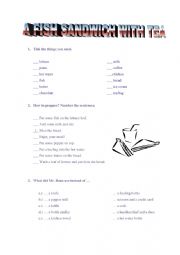 English Worksheet: recipe worksheet