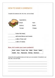 how to make a sandwich instructions