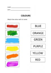 Match the colour with its name