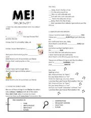 English Worksheet: ME! by taylor swift
