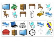 House Objects Printable Bingo