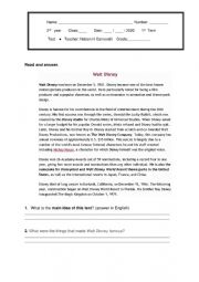 English Worksheet: Test High school 3rd grade