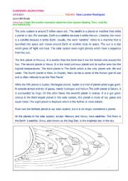 SOLAR SYSTEM CLASSWORK 