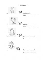 English Worksheet: what�s this?