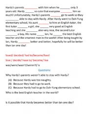 past tense story